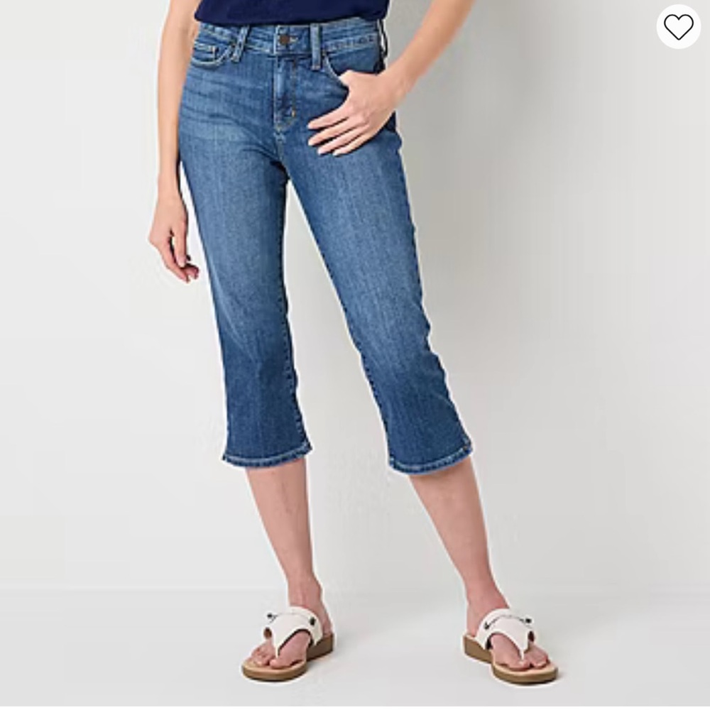 St. John's Bay Womens Skinny Mid Rise Capri Jeans